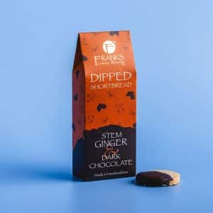 Dipped Stem Ginger & Dark Chocolate Shortbread | Artisan Hand Baked Shortbread Biscuits