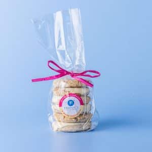 Raspberry & White Chocolate Oatie Biscuit | Dipped Artisan Hand Baked Oatie